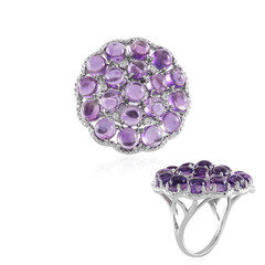 Anello in argento con Ametista Zambiana