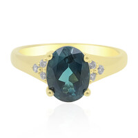 Anello in oro con Indicolite Brasiliana