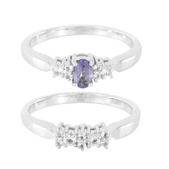 Anello in argento con Iolite del Madagascar