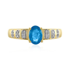 Anello in argento con Apatite Blu Neon
