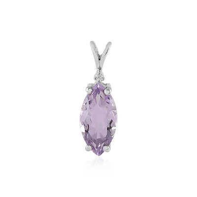Ciondolo in argento con Ametista Rose de France