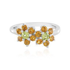 Anello in argento con Peridoto