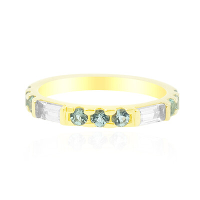 Anello in oro con Tormalina Paraiba Nigeriana