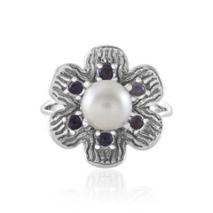 Anello in argento con Perla d'Acqua Dolce Bianca