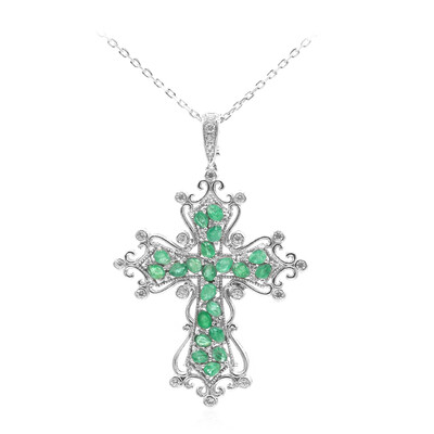 Collana in argento con Smeraldo (Dallas Prince Designs)