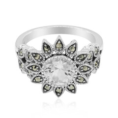 Anello in argento con Topazio Bianco
