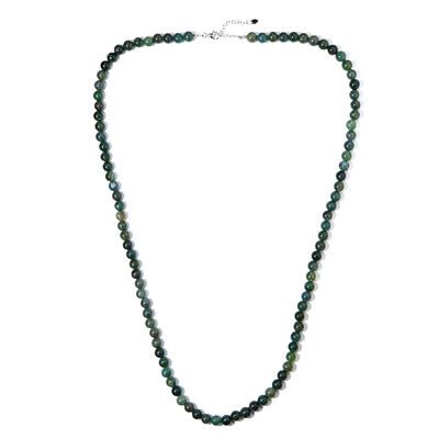 Collana in argento con Agata Muschiata