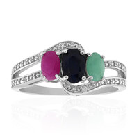 Anello in argento con Zaffiro Blu