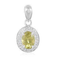 Ciondolo in argento con Apatite Lemon