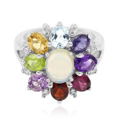 Anello in argento con Opale di Welo