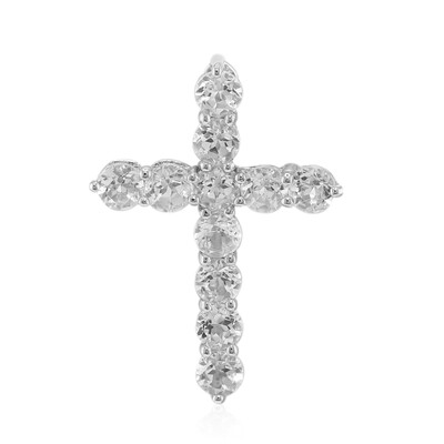 Ciondolo in argento con Topazio Bianco