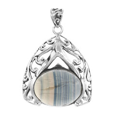 Ciondolo in argento con Fluorite