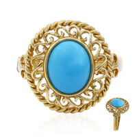 Anello in oro con Turchese Arizona