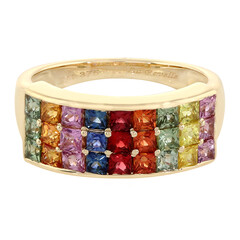 Anello in oro con Zaffiro Fancy (La Revelle)