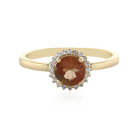 Anello in oro con Pietra del Sole dell'Oregon