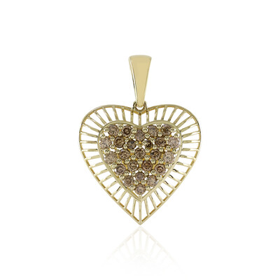 Ciondolo in oro con Diamante Champagne I2 (Ornaments by de Melo)