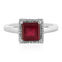 Anello in argento con Rubino del Madagascar