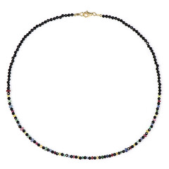 Collana in argento con Spinello Nero