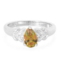 Anello in argento con Topazio Jungle
