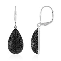 Orecchini in argento con Spinello Nero