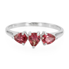 Anello in argento con Rubino Malawi