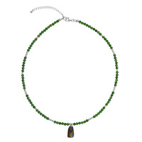 Collana in argento con Ammolite