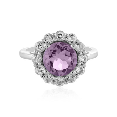 Anello in argento con Ametista Rose de France