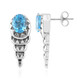 Orecchini in argento con Topazio Blu Svizzero (Remy Rotenier)