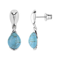 Orecchini in argento con Turchese