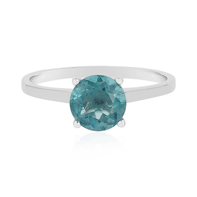 Anello in argento con Fluorite Petrolio del Belgio