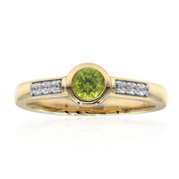 Anello in oro con Peridoto Arizona (Amanda Adkins)