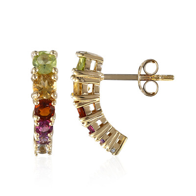Orecchini in argento con Peridoto della Birmania