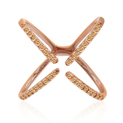 Anello in oro con Diamante Rose de France SI1 di Argyle (Annette)