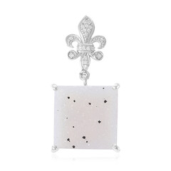 Ciondolo in argento con Agata Glitter