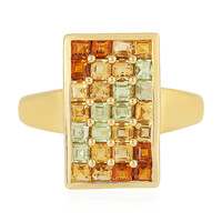 Anello in argento con Citrino Brandy