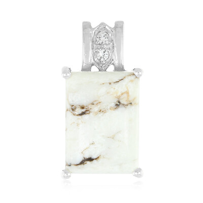 Ciondolo in argento con Magnesite