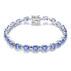 Bracciale in argento con Fluorite Cangiante