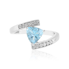 Anello in argento con Topazio Blu Cielo