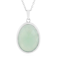 Collana in argento con Calcedonio Acqua