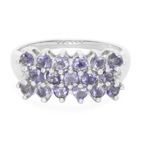Anello in argento con Iolite del Madagascar