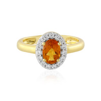 Anello in argento con Citrino Madeira
