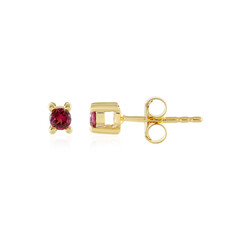 Orecchini in argento con Spinello Rosso