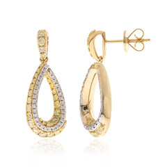 Orecchini in oro con Diamante Giallo SI2 (CIRARI)