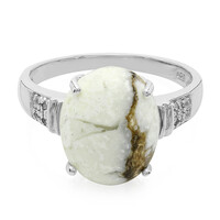 Anello in argento con Magnesite