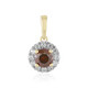 Ciondolo in oro con Diamante Rosso I2