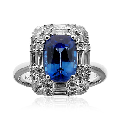 Anello in oro con Zaffiro Ceylon Blu (CIRARI)