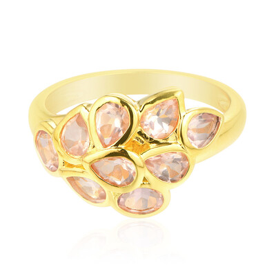 Anello in argento con Quarzo Rosa