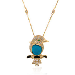 Collana in oro con Turchese (CIRARI)