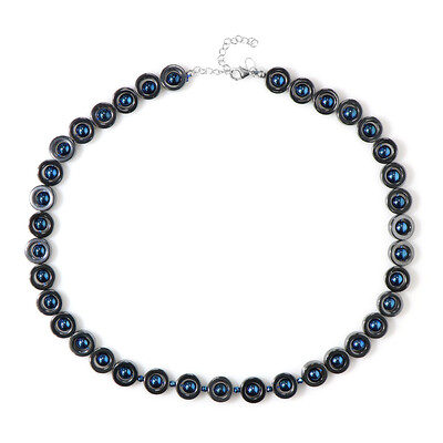 Collana in argento con Ematite Argentata