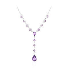 Collana in argento con Ametista Zambiana